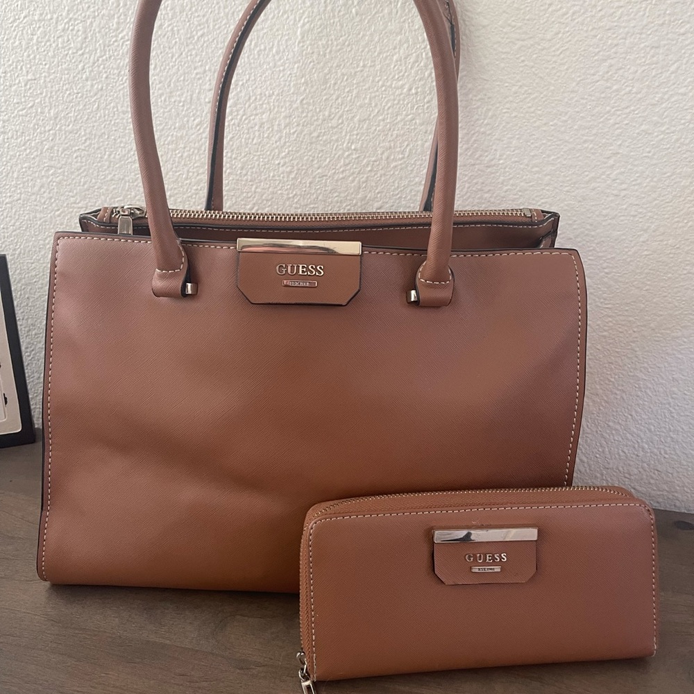 GUESS Shoulder Bag w/ Matching Wallet